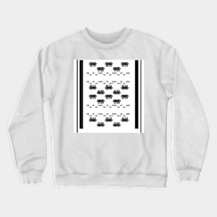 Black and white pattern Crewneck Sweatshirt